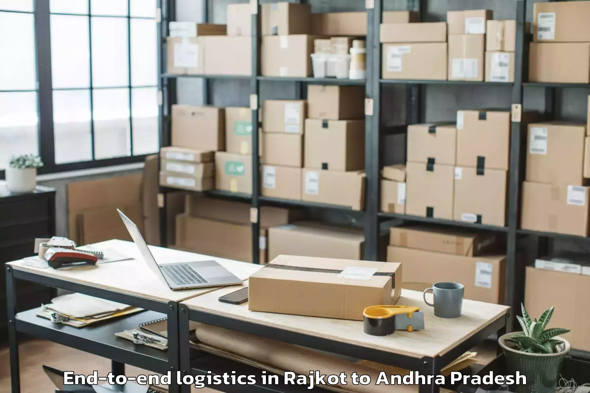 Book Rajkot to Voletivaripalem End To End Logistics Online